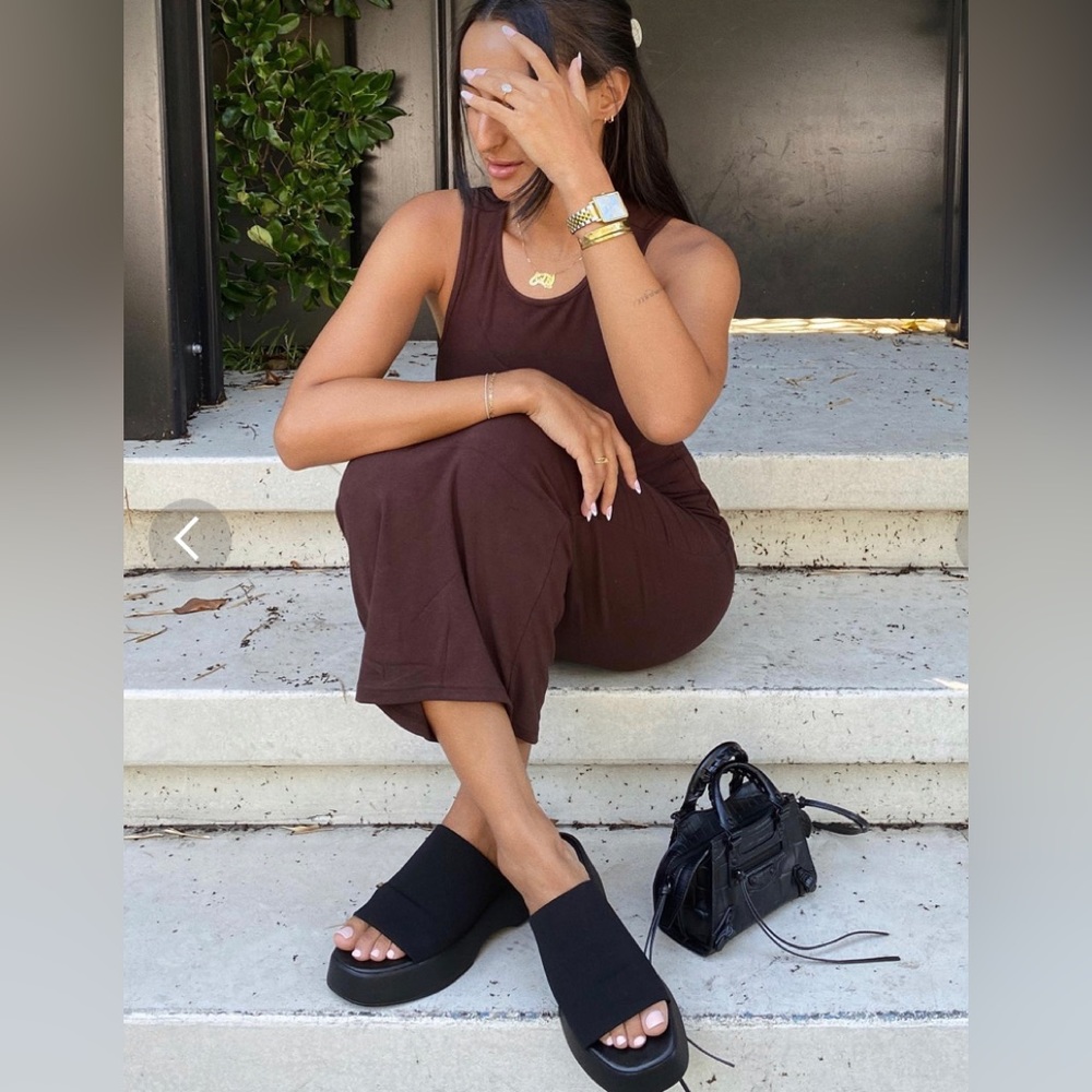 Steve Madden Sandal+Black+Sz 7